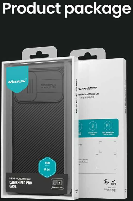 Dėklas NILLKIN CAMSHIELD PRO IPHONE 16 (6.1) MĖLYNAS