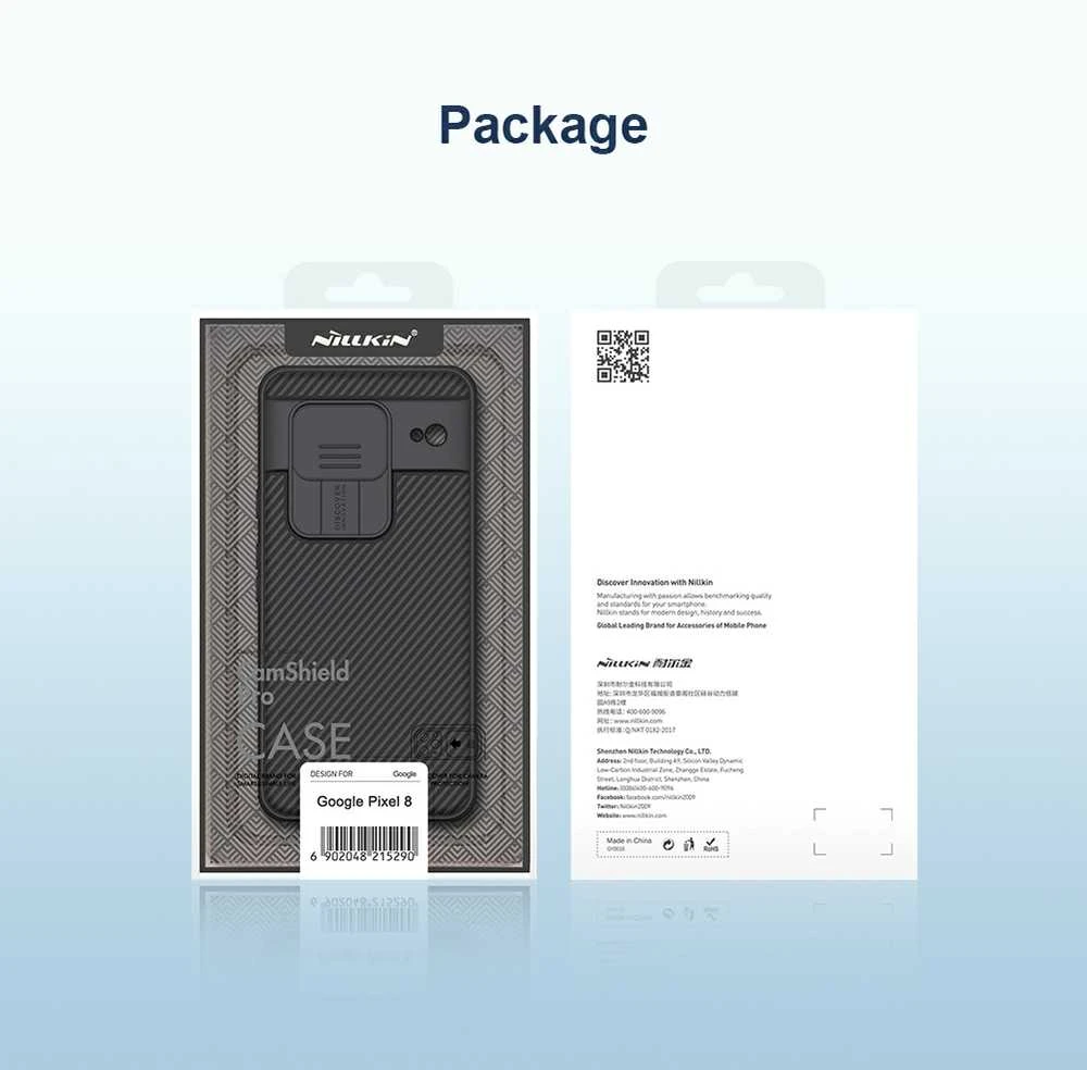 Nillkin CamShield PRO Hard Google Pixel 8 dėklas telefonui juodos spalvos