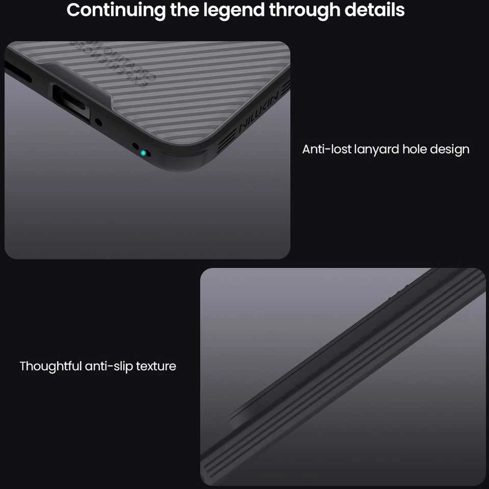 Nillkin CamShield PRO Hard dėklas skirtas Xiaomi Redmi Note 15 Pro 5G Transparent Juodas