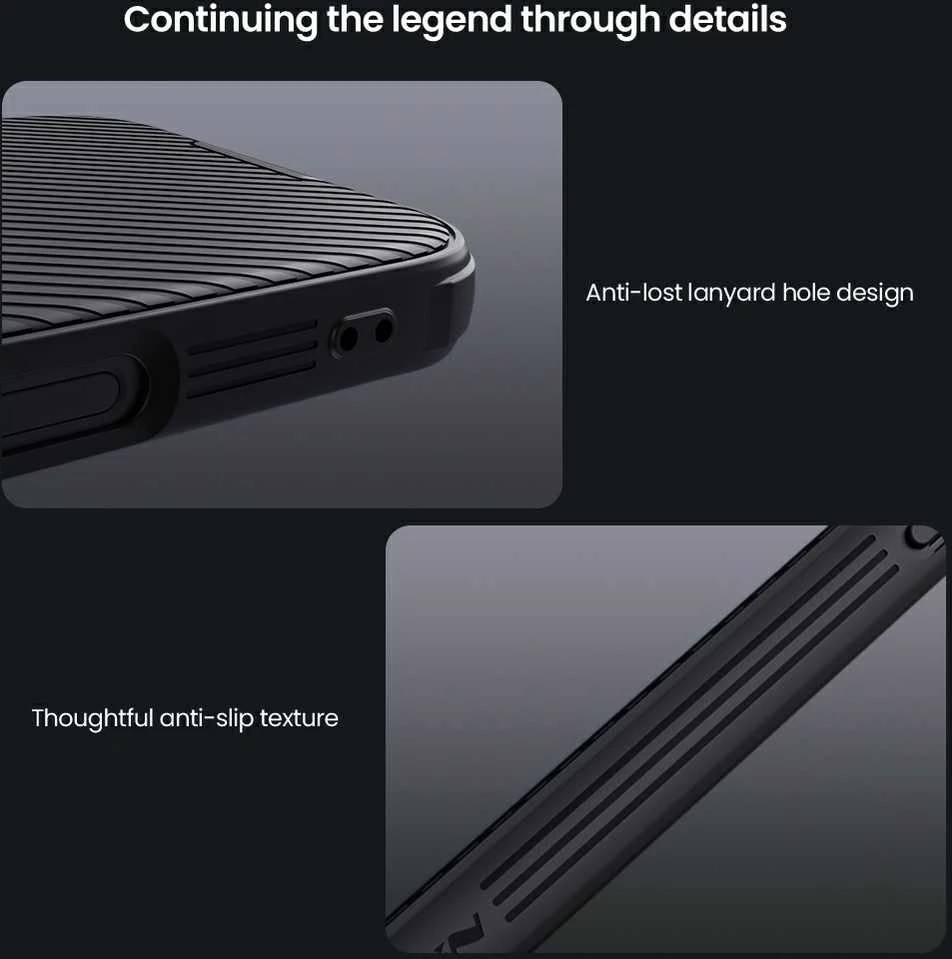 Nillkin CamShield PRO Hard Apple iPhone 16 Pro dėklas telefonui juodos spalvos