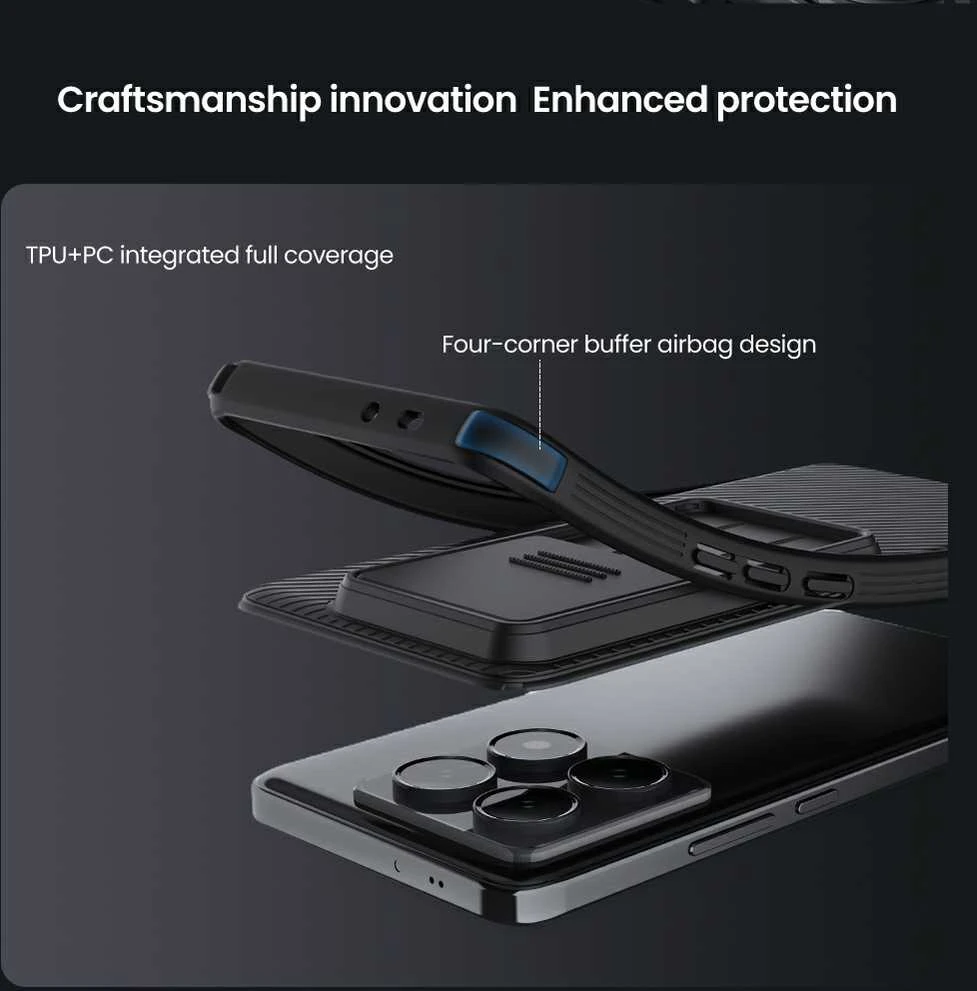 Nillkin CamShield PRO Hard Xiaomi 14T Pro dėklas telefonui juodos spalvos