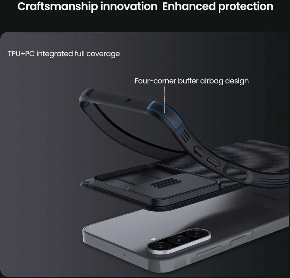 Nillkin CamShield PRO Magnetic Hard Samsung Galaxy A26 5G dėklas telefonui juodos spalvos