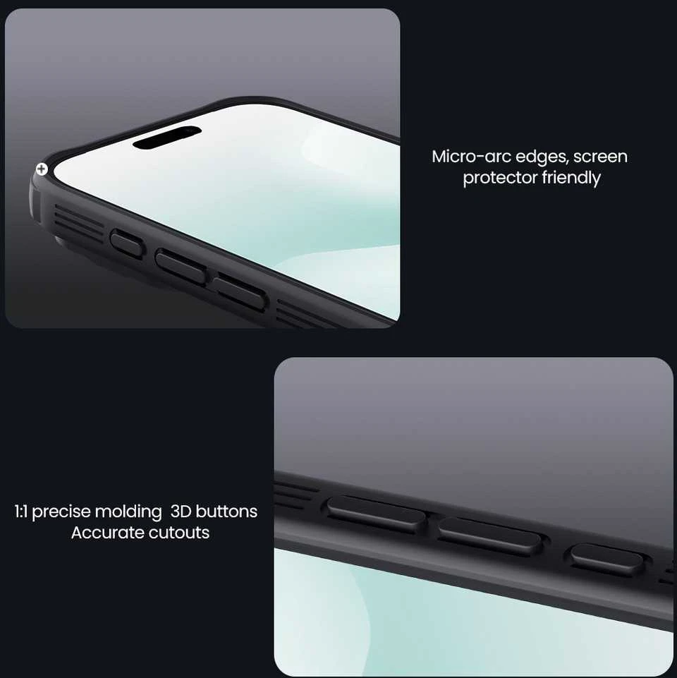 Nillkin CamShield PRO Magnetic Hard dėklas skirtas Apple iPhone 17 Pro Max juodos spalvos