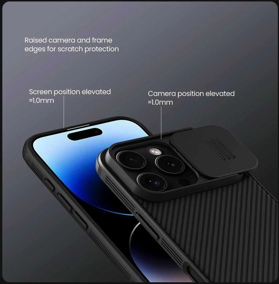Nillkin CamShield Pro Magnetic Hard Apple iPhone 16 Pro dėklas telefonui juodos spalvos