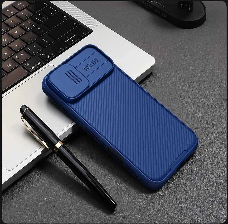 Nillkin CamShield Pro Magnetic Apple iPhone 16 – dėklas telefonui mėlynos spalvos
