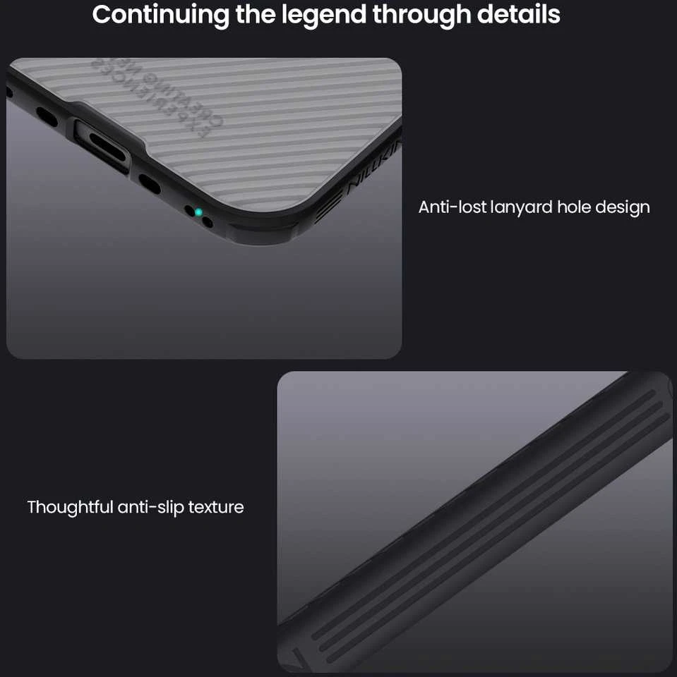 Nillkin CamShield PRO Magnetic Hard dėklas skirtas Apple iPhone Air skaidrus juodos spalvos