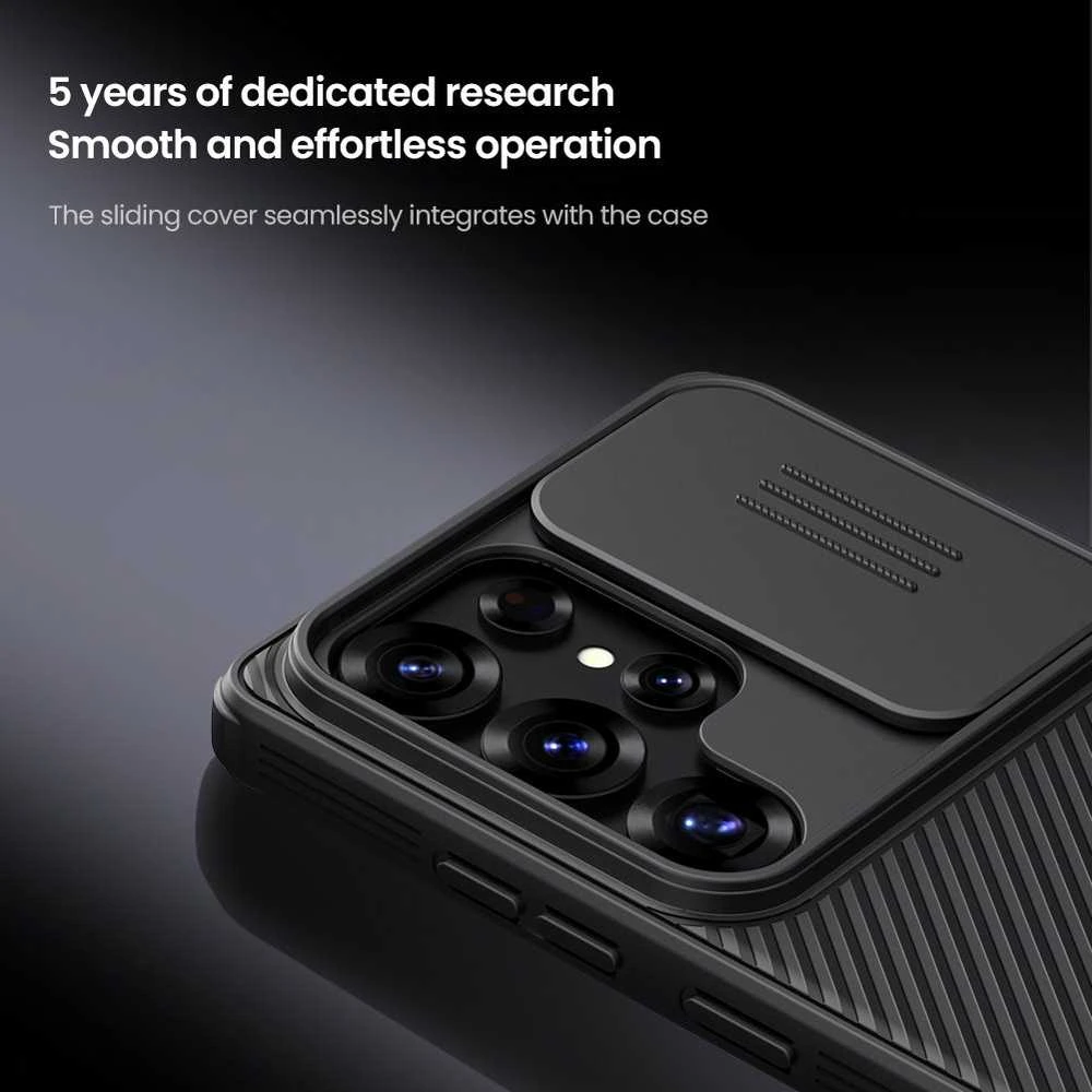 Nillkin CamShield PRO Magnetic Hard dėklas skirtas Samsung Galaxy S25 Ultra juodos spalvos
