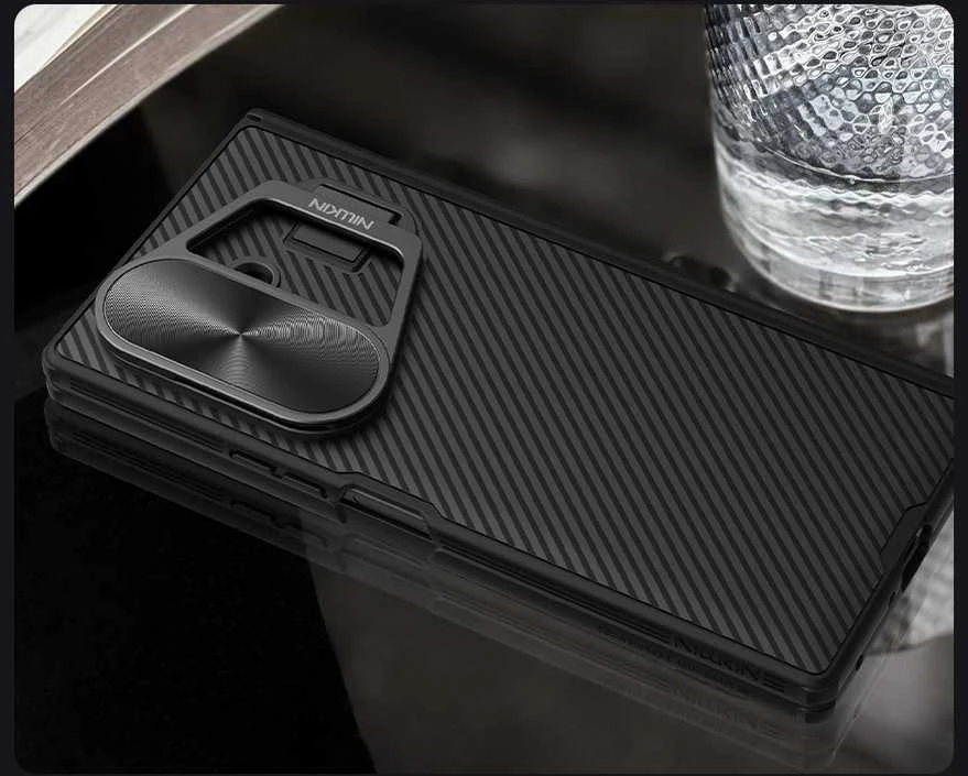 Nillkin CamShield Prop Magnetic dėklas skirtas Samsung Galaxy Z Fold 7 juodos spalvos