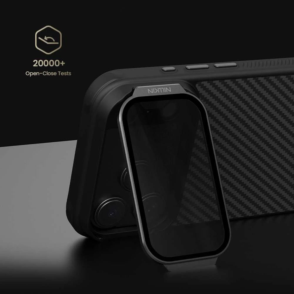 Nillkin CarboProp Aramid Magnetic dėklas skirtas Apple iPhone 17 Pro Max juodos spalvos