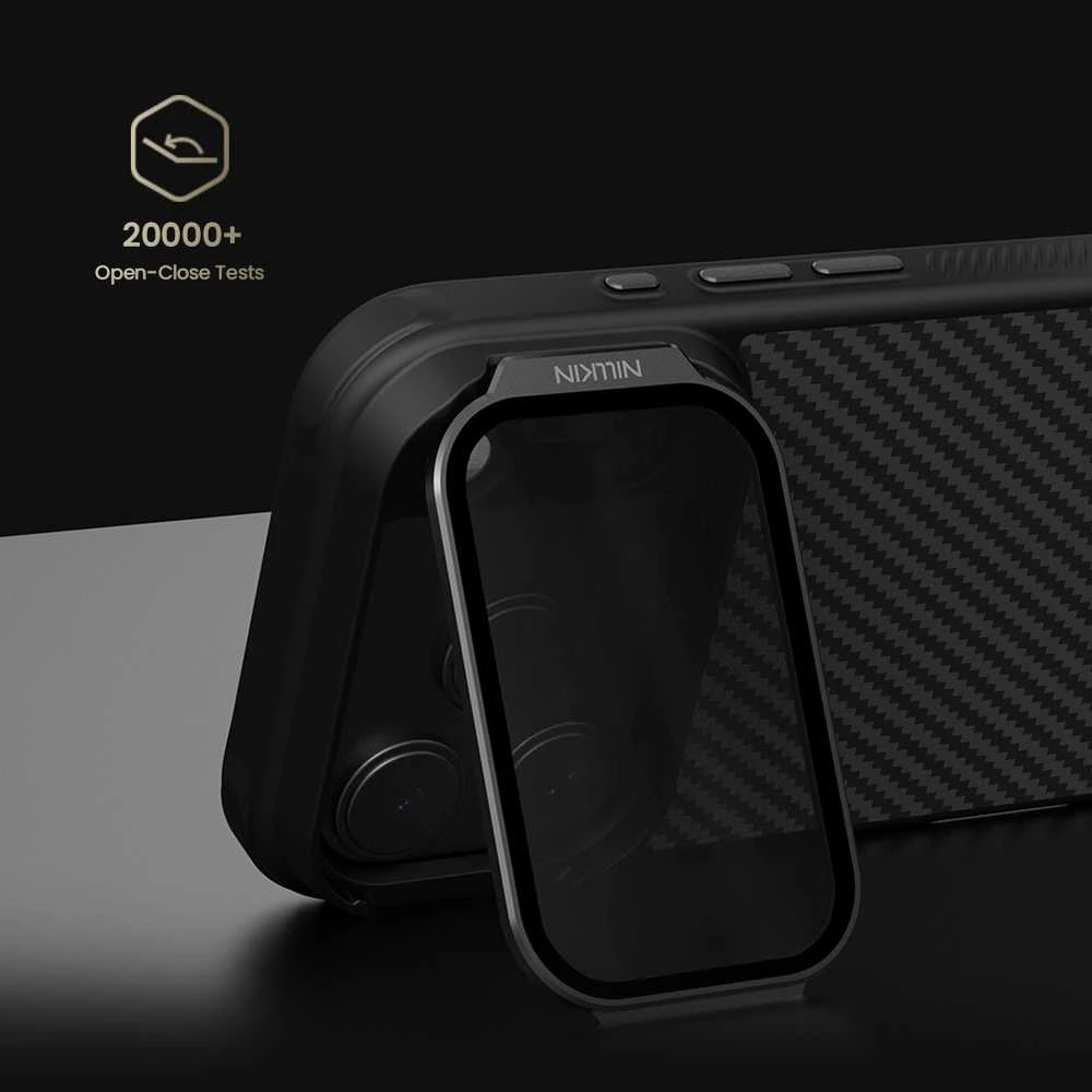 Nillkin CarboProp Aramid Magnetic dėklas skirtas Apple iPhone 17 Pro juodos spalvos