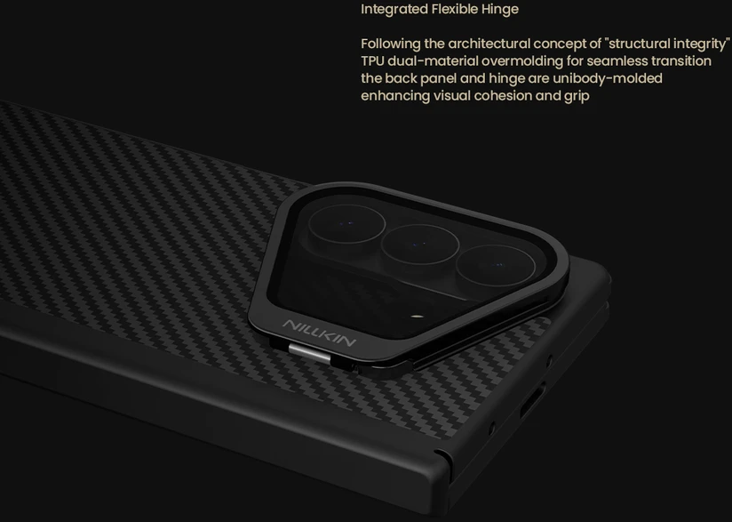 Nillkin CarboProp Aramid Magnetic dėklas skirtas Samsung Galaxy Z Fold 8 Ultra juodos spalvos