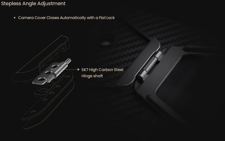 Nillkin CarboProp Aramid Magnetic dėklas skirtas Samsung Galaxy Z Fold 8 Ultra juodos spalvos
