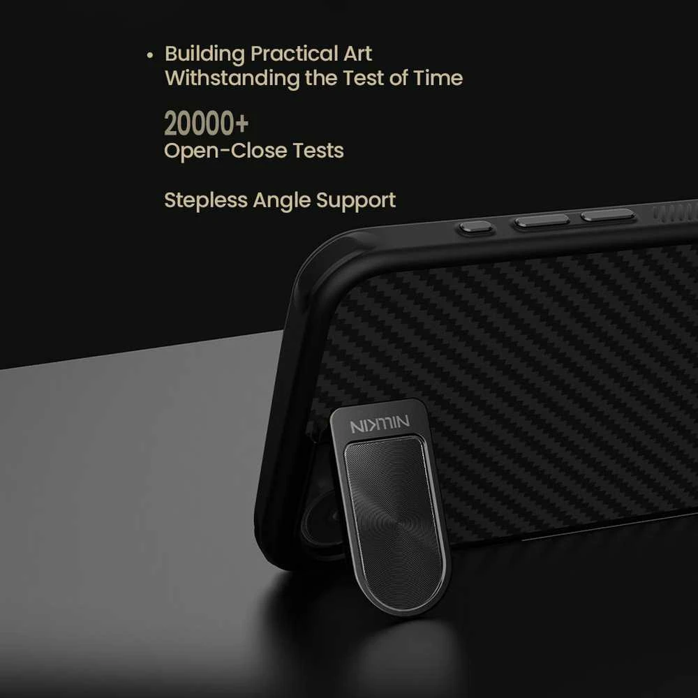Nillkin CarboProp Aramid Magnetic dėklas skirtas Apple iPhone 16e juodos spalvos