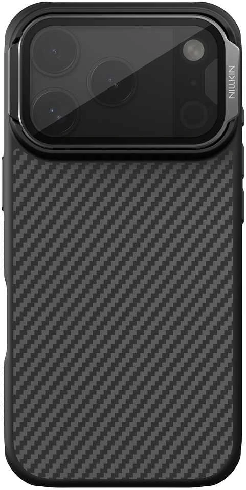 Nillkin CarboProp Aramid Magnetic dėklas skirtas Apple iPhone 17 Pro juodos spalvos