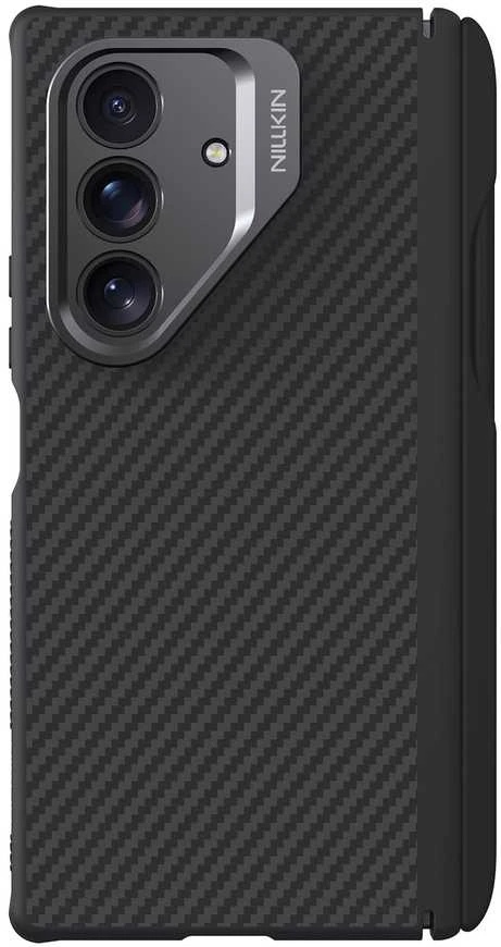Nillkin CarboProp Aramid Magnetic Pen Slot dėklas skirtas Samsung Galaxy Z Fold 7 juodos spalvos