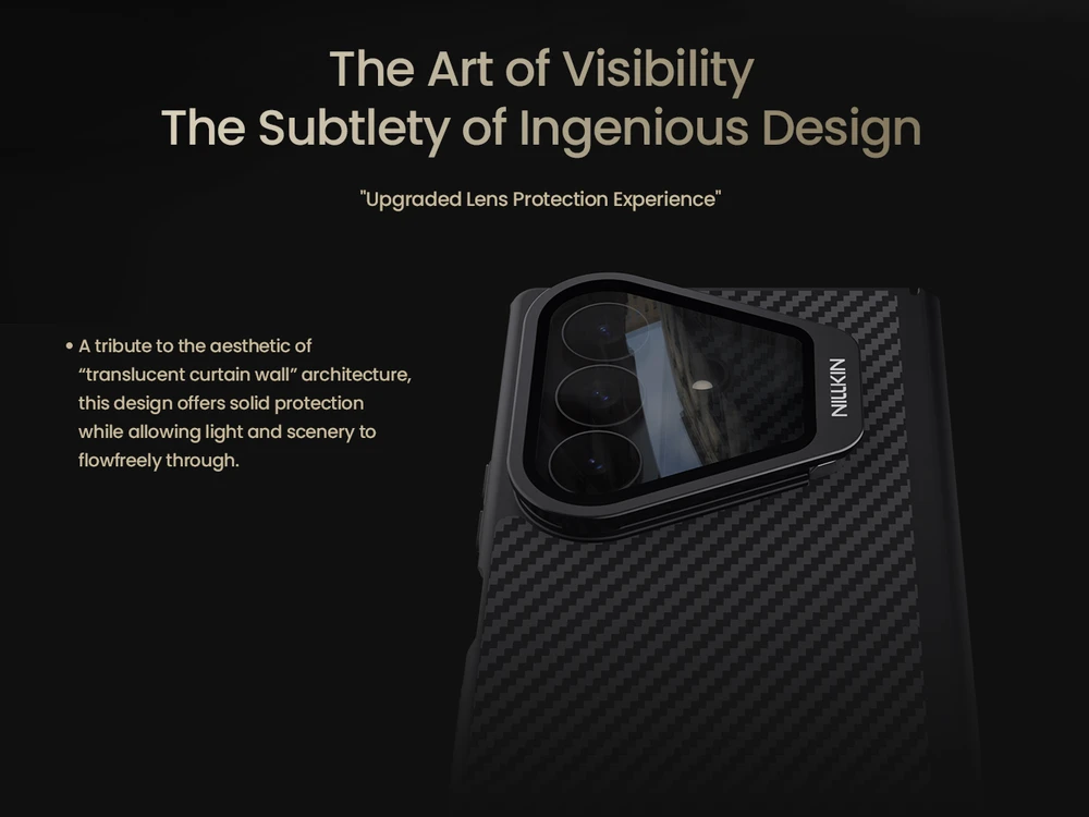 Nillkin CarboProp Aramid Magnetic dėklas skirtas Samsung Galaxy Z Fold 8 Ultra juodos spalvos