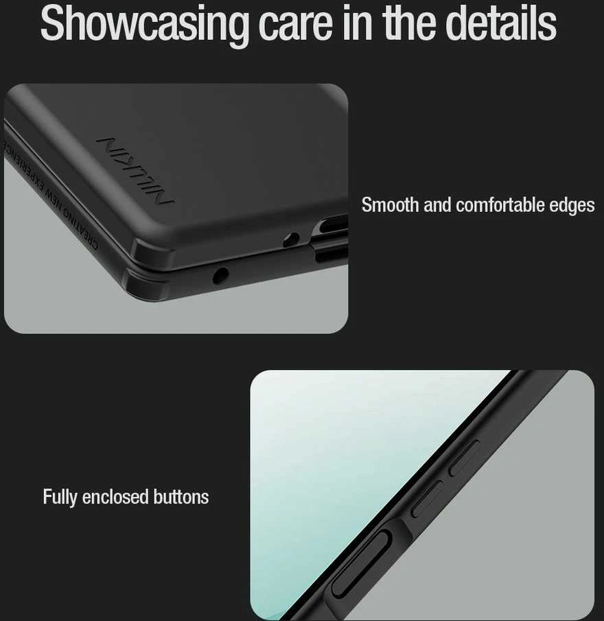 Nillkin Flex Pure Fold Pen Slot dėklas skirtas Samsung Galaxy Z Fold 7 juodos spalvos