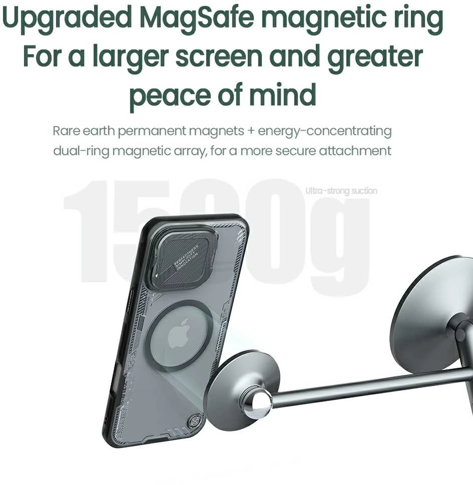Nillkin Iceblade Prop Magnetic Apple iPhone 16 Pro dėklas telefonui juodos, spalvos