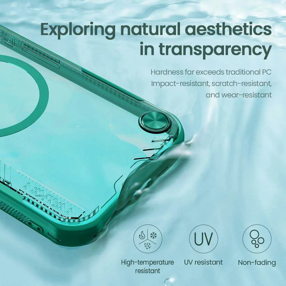 Nillkin Iceblade Prop Magnetic dėklas skirtas Apple iPhone 16e juodos spalvos