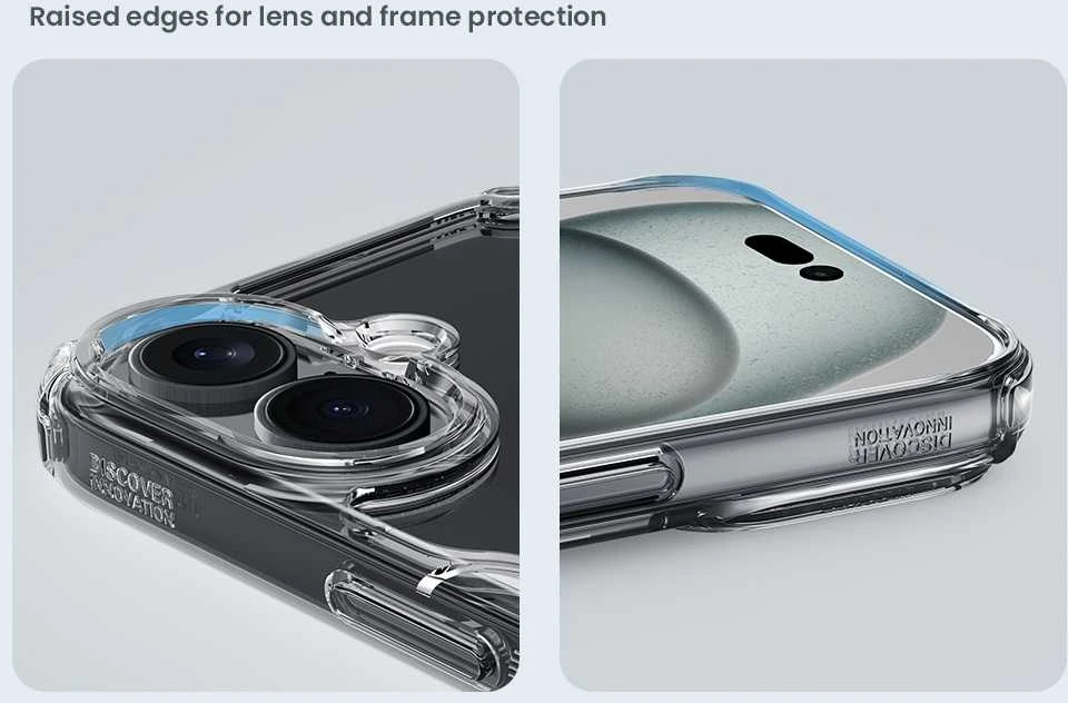 Nillkin Nature Pro iPhone 16 – dėklas telefonui skaidrus and dėklas telefonui baltos spalvos