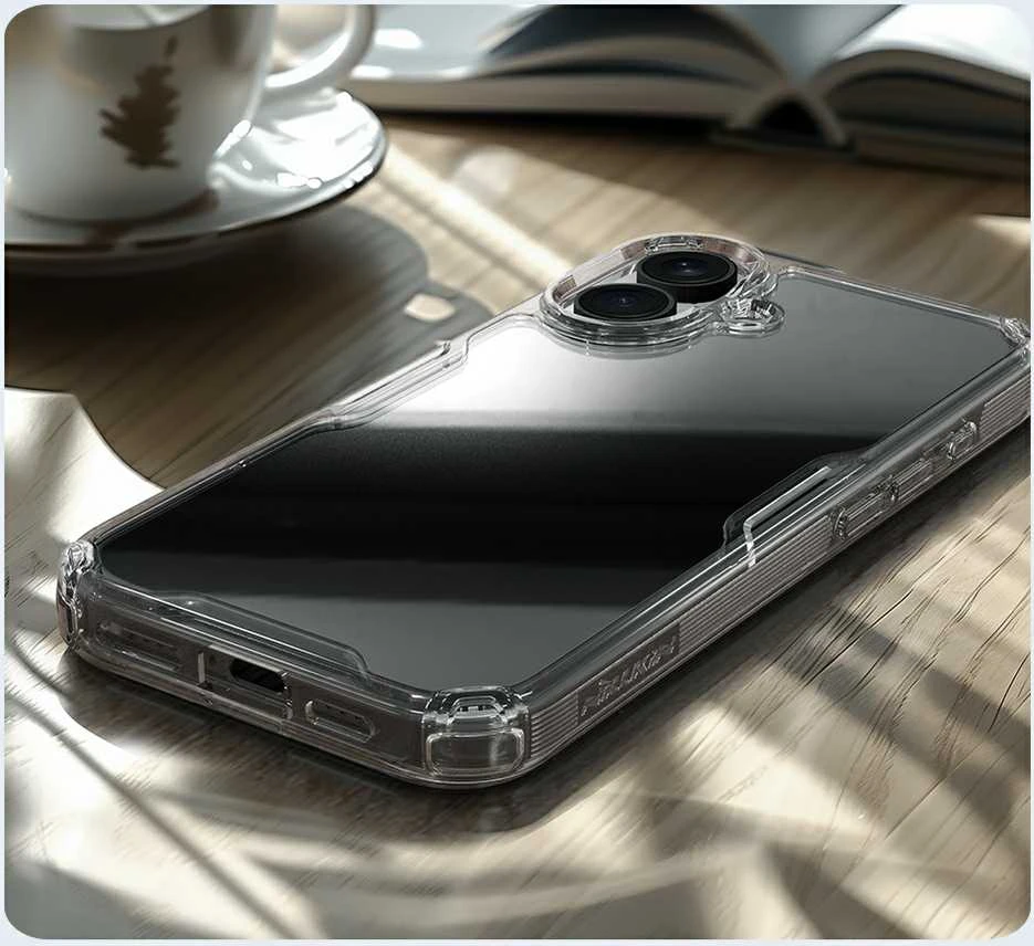 Nillkin Nature Pro iPhone 16 – dėklas telefonui skaidrus and dėklas telefonui baltos spalvos