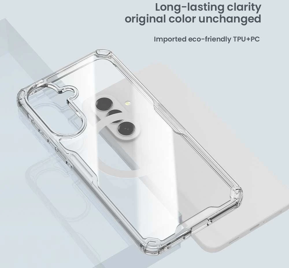 Nillkin Nature TPU PRO Magnetic dėklas skirtas Samsung Galaxy A57 skaidrus