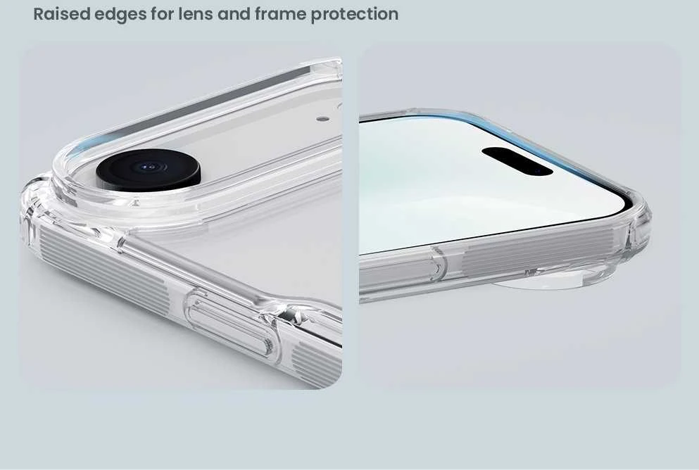 Nillkin Nature TPU Pro Magnetic dėklas suderinamas su MagSafe skirtas Apple iPhone 17 Air – Translucent juodos spalvos