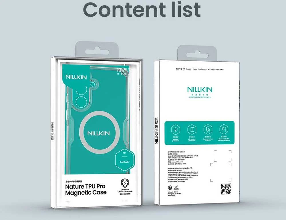 Nillkin Nature TPU PRO Magnetic dėklas skirtas Samsung Galaxy A57 skaidrus