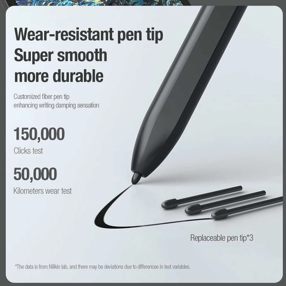 Nillkin Stylus iSketch S3 skirtas Samsung planšetiniam kompiuteriui, juodos spalvos
