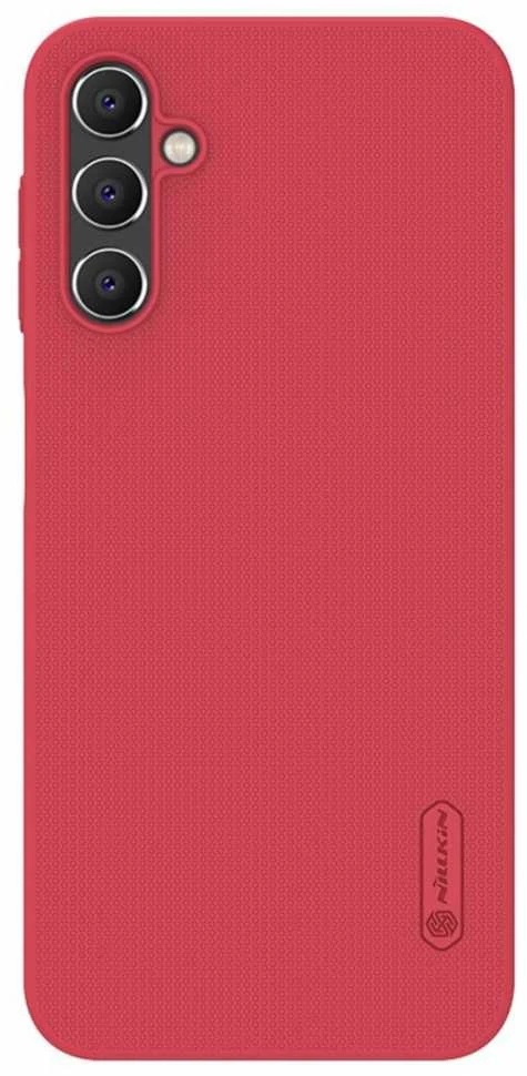 Dėklas Nillkin Super Frosted Shield Samsung A145 A14 4G raudonas