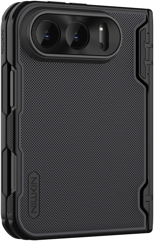 Dėklas Nillkin Super Frosted FOLD Magnetic Back Cover for Apple iPhone Duo Juodas