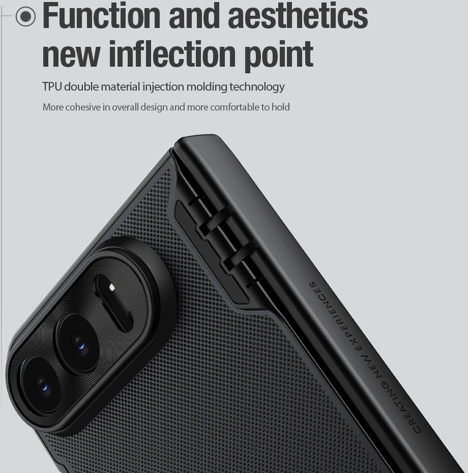 Dėklas Nillkin Super Frosted FOLD Magnetic Back Cover for Apple iPhone Duo Juodas