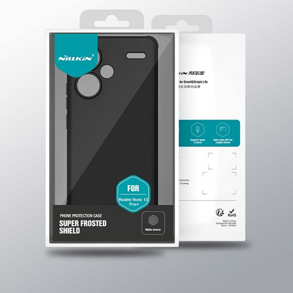Xiaomi Redmi Note 13 Pro+ 5G Nillkin Super Shield Pro telefono dėklas juodos spalvos