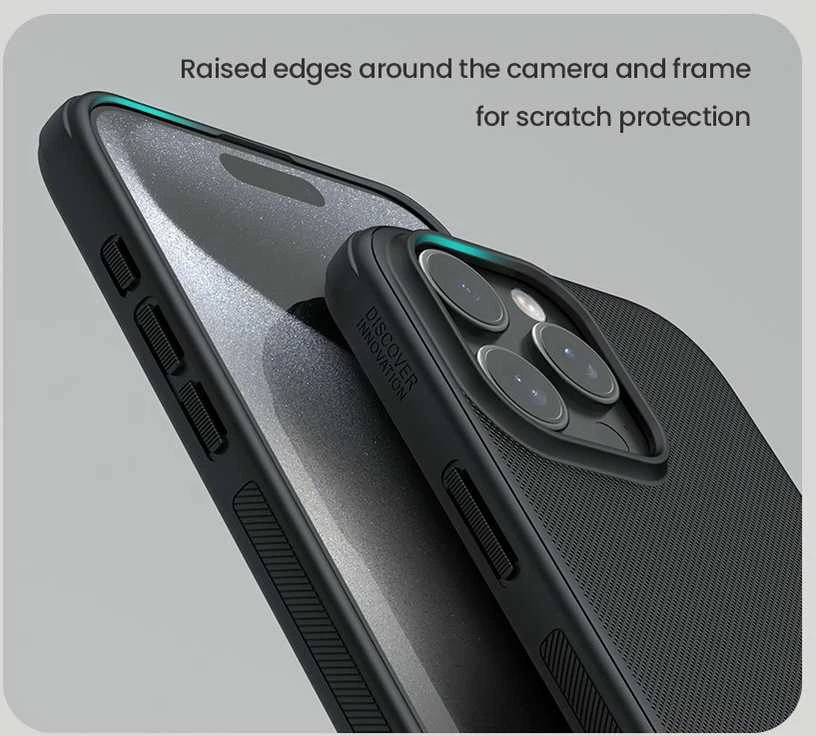 Nillkin Super Frosted Shield Pro Apple iPhone 16 Pro – dėklas telefonui mėlynos spalvos