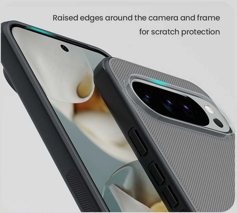 Nillkin Super Frosted PRO Back dėklas skirtas Google Pixel 10/10 Pro skaidrus juodos spalvos