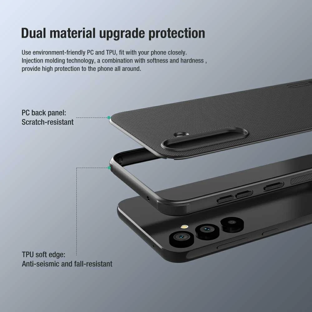 Dėklas Nillkin Super Frosted Shield Pro Samsung S711 S23 FE mėlynas
