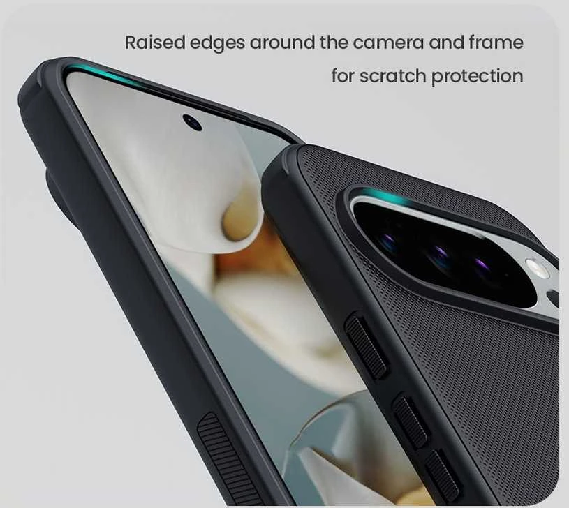 Nillkin Super Frosted PRO Back dėklas skirtas Google Pixel 10/10 Pro juodos spalvos