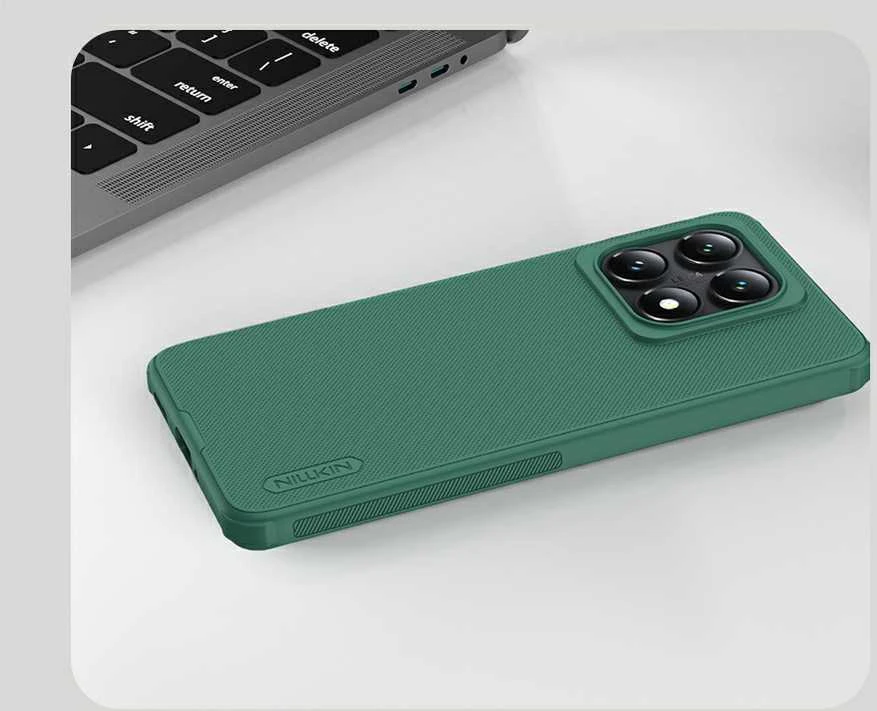 Nillkin Super Frosted PRO Xiaomi 14T dėklas telefonui žalios spalvos