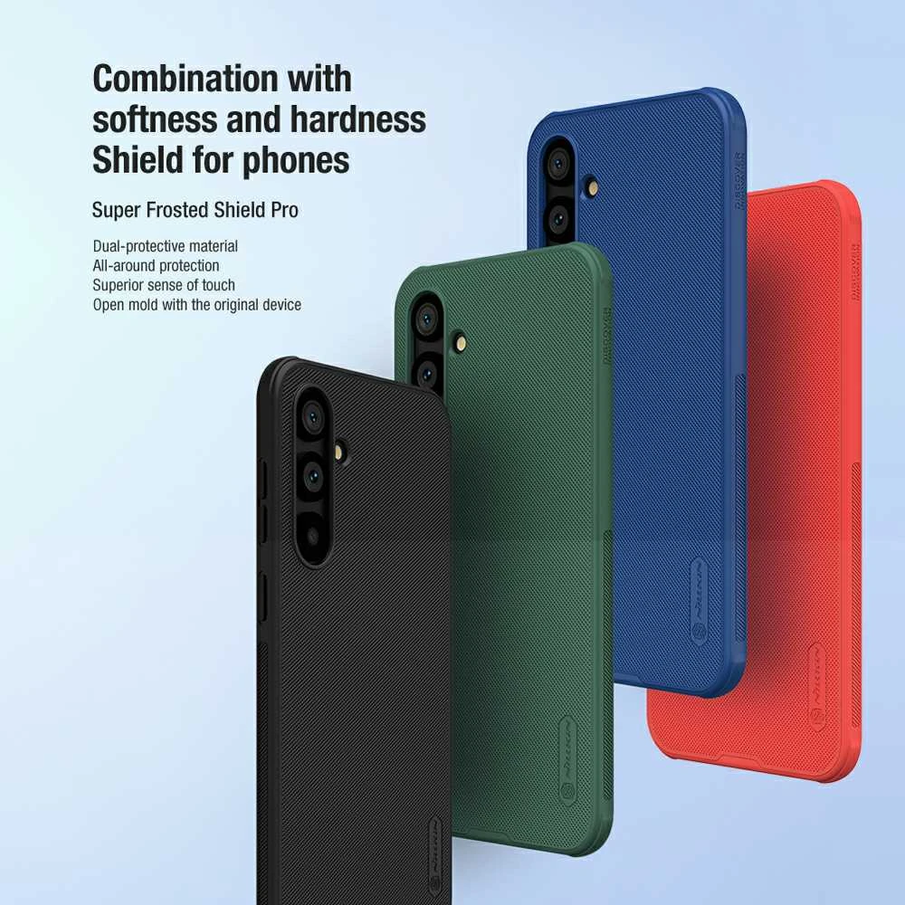 Dėklas Nillkin Super Frosted Shield Pro Samsung S711 S23 FE mėlynas