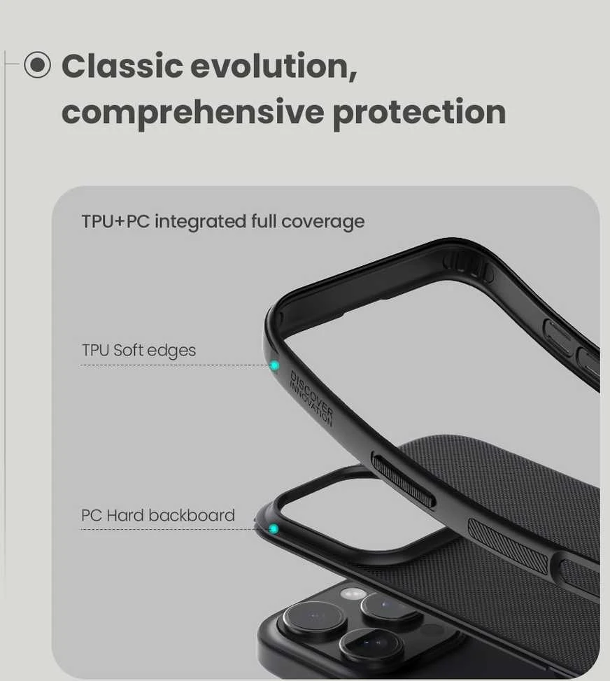 Nillkin Super Frosted Shield Pro Apple iPhone 16 Pro – dėklas telefonui mėlynos spalvos