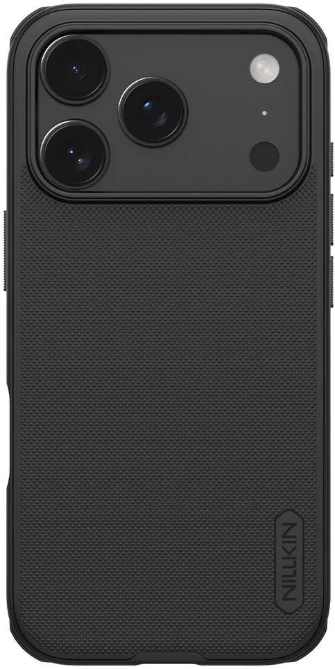 Nillkin Super Frosted PRO Back dėklas skirtas Apple iPhone 17 Pro Max juodos spalvos