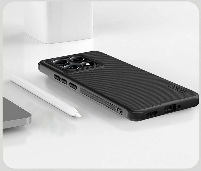 Nillkin Super Frosted PRO Magnetic Back Xiaomi 14T Pro dėklas jūsų telefonui juodos spalvos