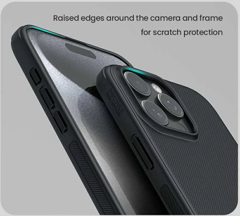 Nillkin Super Frosted Shield Pro Magnetic Apple iPhone 16 Pro – dėklas telefonui mėlynos spalvos