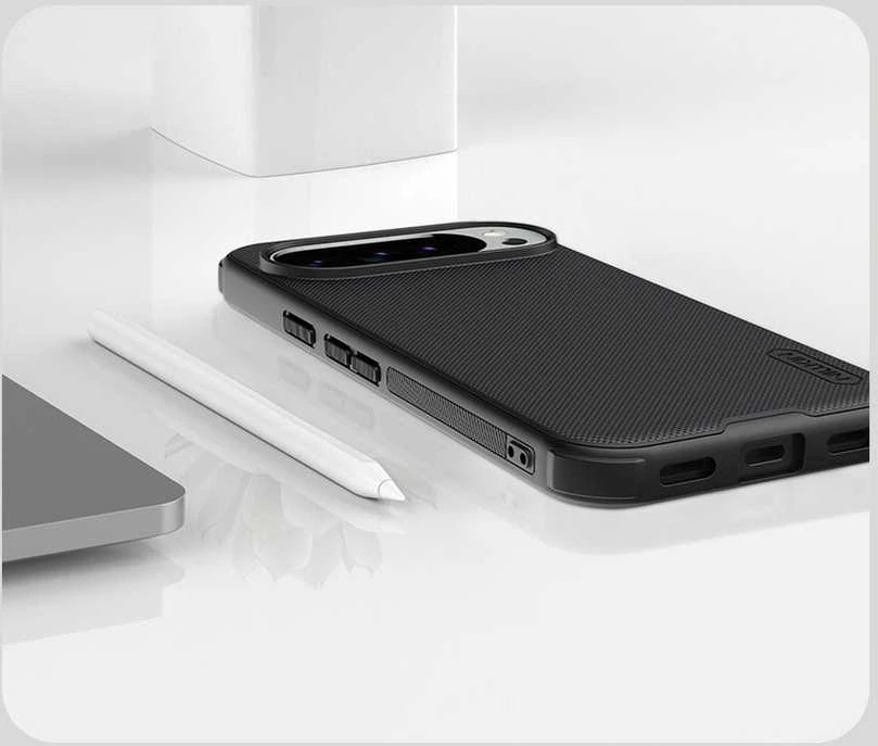 Nillkin Super Frosted PRO Magnetic Back dėklas skirtas Google Pixel 10/10 Pro juodos spalvos