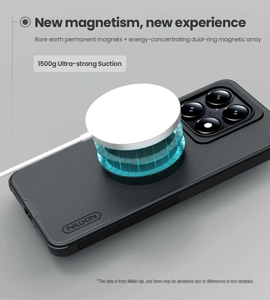 Nillkin Super Frosted PRO Magnetic Back Xiaomi 14T Pro dėklas jūsų telefonui juodos spalvos