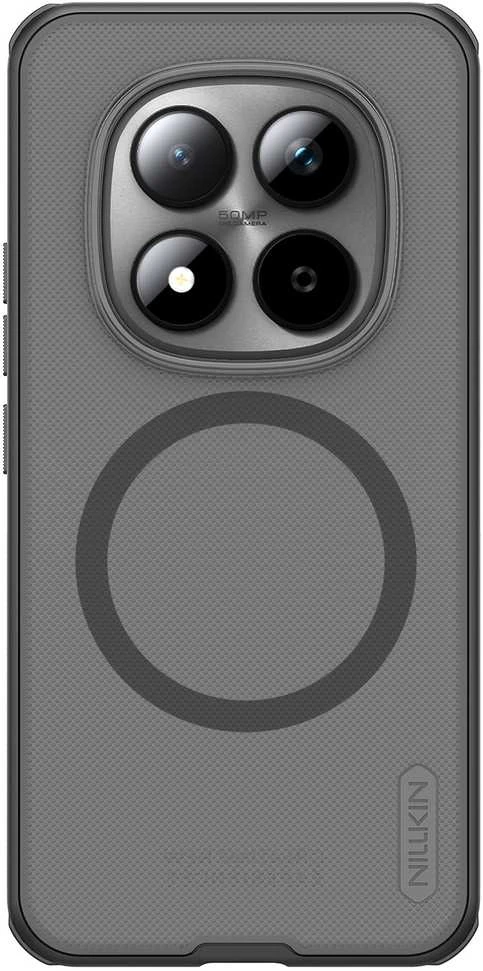 Nillkin Super Frosted PRO Magnetic Back dėklas skirtas Xiaomi Redmi Note 15 Pro+ 5G Transparent Juodas