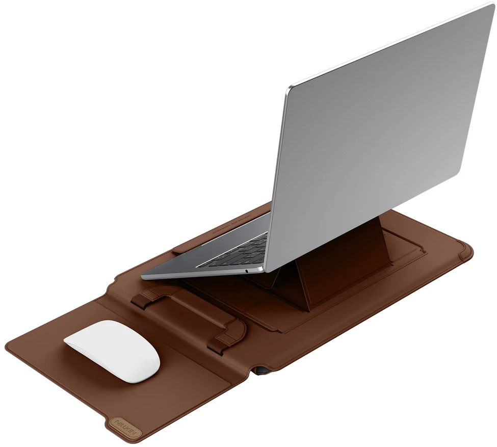 Nillkin Versatile Pro nešiojamojo kompiuterio dėklas 14.2" rudas