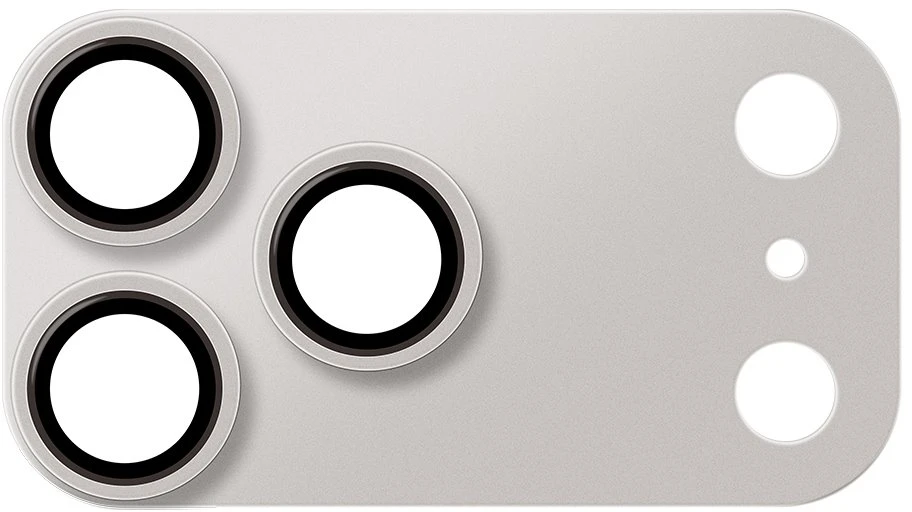 OBAL:ME Camera Island Lens Protector for Apple iPhone 17 Pro Max Sidabrinis