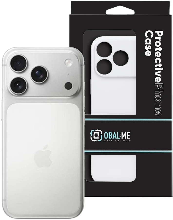 Dėklas OBAL:ME Glossy phone case for iPhone 17 Pro Max baltas