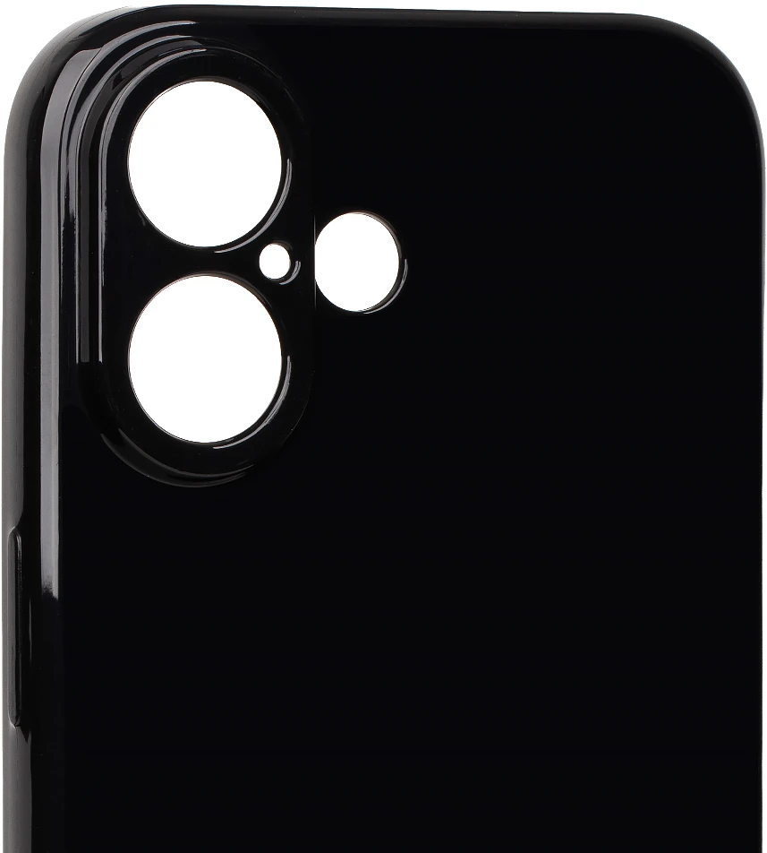 OBAL:ME blizgus telefonų dėklas iPhone 16 juodas